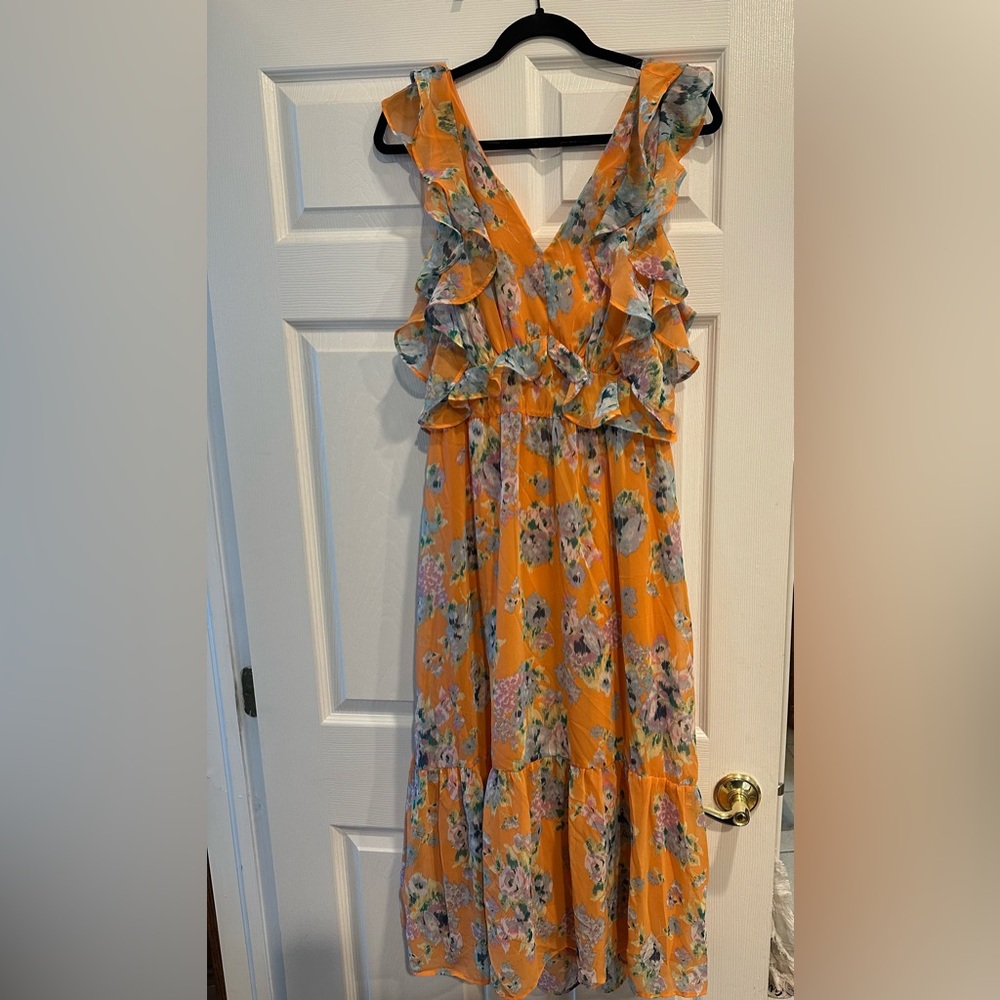 LC by Lauren Conrad Floral Midi Dress